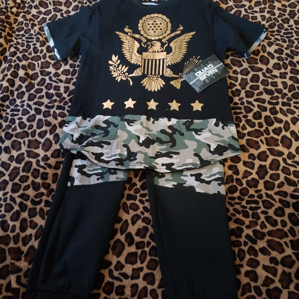 3/$35 Quad Seven Boys 2 Piece Jogger Set